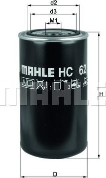 MAHLE HC 62 - Гидрофильтр, автоматическая коробка передач unicars.by