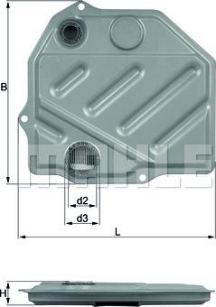 MAHLE HX 46 - Гидрофильтр, автоматическая коробка передач unicars.by