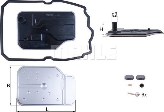 MAHLE HX 230 KIT - Гидрофильтр, автоматическая коробка передач unicars.by