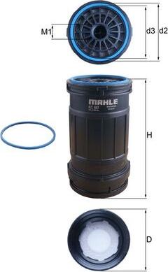 MAHLE KC 697D - Топливный фильтр unicars.by