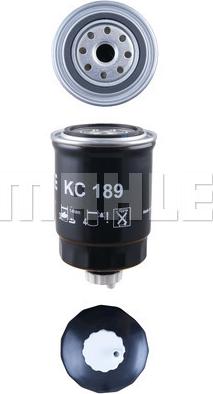 MAHLE KC 189 - Топливный фильтр unicars.by