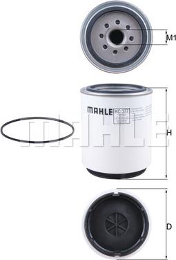 MAHLE KC 377D - Топливный фильтр unicars.by