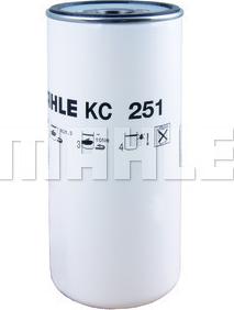 MAHLE KC 251 - Топливный фильтр unicars.by