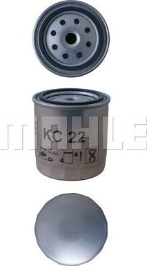 MAHLE KC 22 - Топливный фильтр unicars.by