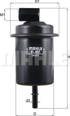 MAHLE KL 453 - Топливный фильтр unicars.by