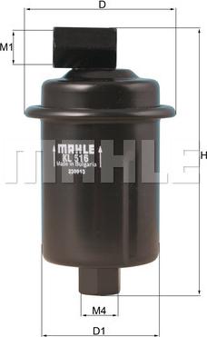 MAHLE KL 516 - Топливный фильтр unicars.by