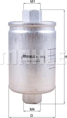 MAHLE KL 158 - Топливный фильтр unicars.by