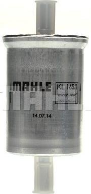 MAHLE KL 165 - Топливный фильтр unicars.by