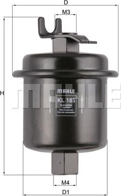 MAHLE KL 185 - Топливный фильтр unicars.by