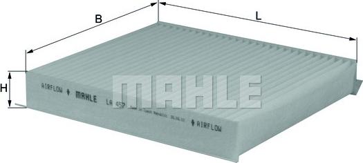 MAHLE LA 457 - Фильтр воздуха в салоне unicars.by