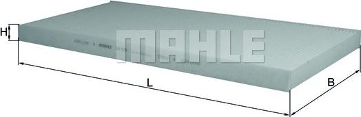 MAHLE LA 170 - Фильтр воздуха в салоне unicars.by