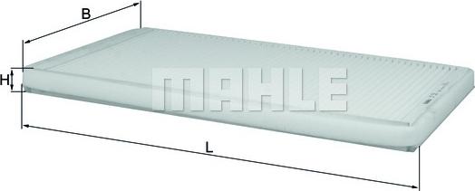 MAHLE LA 33 - Фильтр воздуха в салоне unicars.by