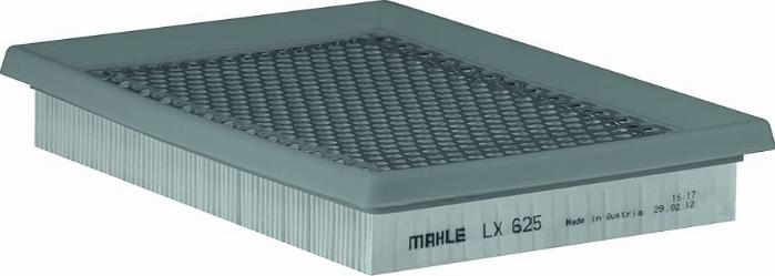 MAHLE LX 625 - Воздушный фильтр, двигатель unicars.by