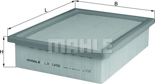 MAHLE LX 1456 - Воздушный фильтр, двигатель unicars.by