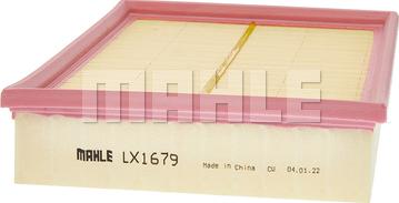 MAHLE LX 1679 - Воздушный фильтр, двигатель unicars.by