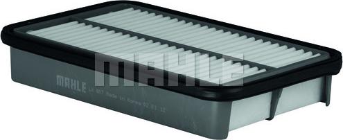 MAHLE LX 807 - Воздушный фильтр, двигатель unicars.by