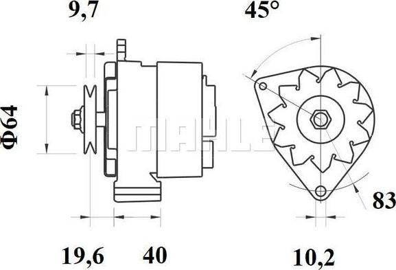 MAHLE MG 94 - Генератор unicars.by