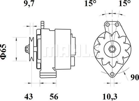 MAHLE MG 95 - Генератор unicars.by