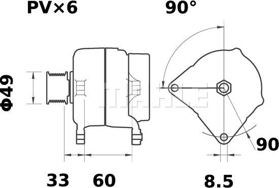 MAHLE MG 90 - Генератор unicars.by