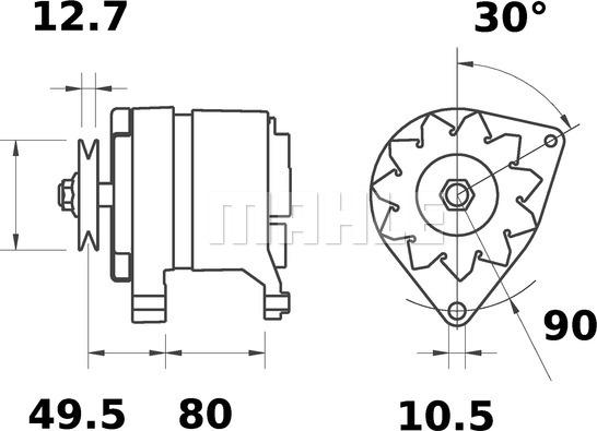 MAHLE MG 496 - Генератор unicars.by