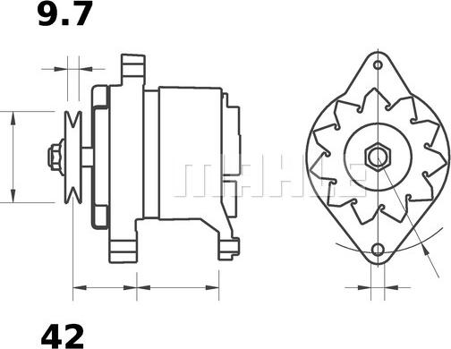 MAHLE MG 491 - Генератор unicars.by