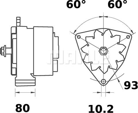 MAHLE MG 493 - Генератор unicars.by