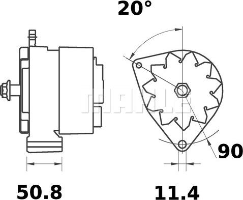 MAHLE MG 445 - Генератор unicars.by