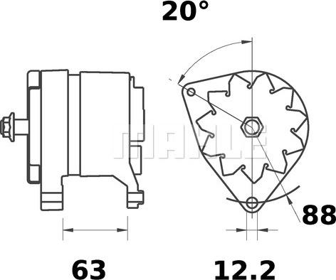 MAHLE MG 446 - Генератор unicars.by