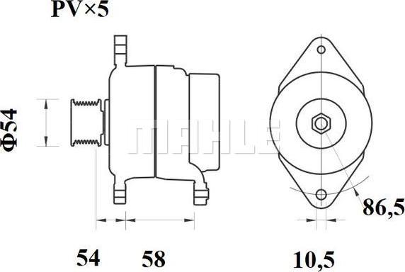 MAHLE MG 451 - Генератор unicars.by