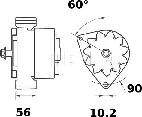 MAHLE MG 458 - Генератор unicars.by