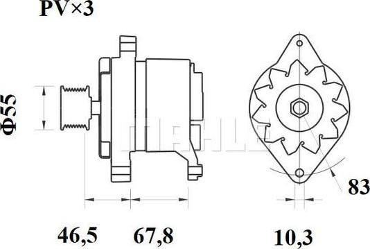 MAHLE MG 406 - Генератор unicars.by