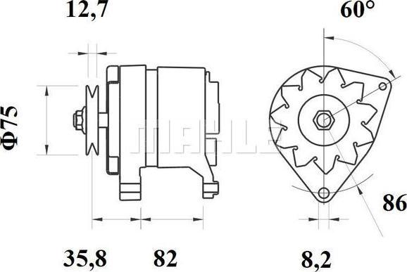 MAHLE MG 402 - Генератор unicars.by