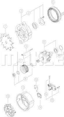 MAHLE MG 482 - Генератор unicars.by