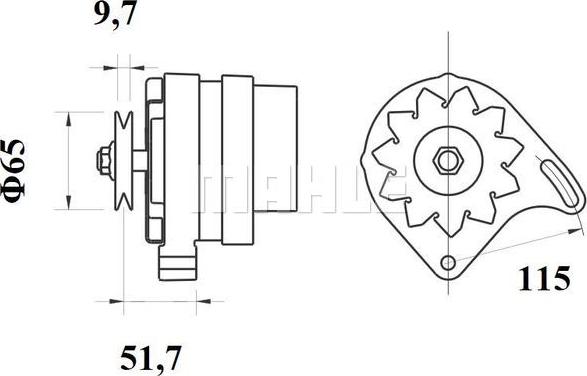 MAHLE MG 432 - Генератор unicars.by