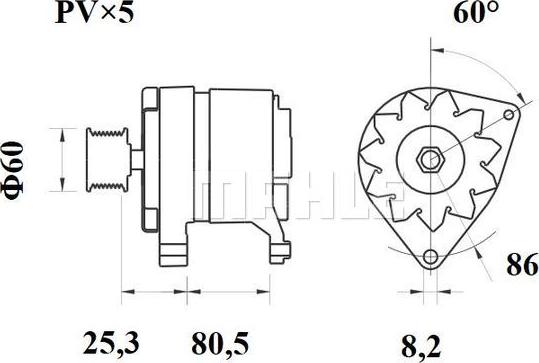 MAHLE MG 420 - Генератор unicars.by