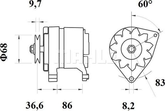 MAHLE MG 427 - Генератор unicars.by