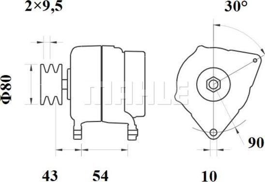 MAHLE MG 472 - Генератор unicars.by