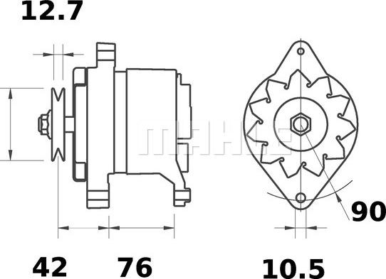 MAHLE MG 584 - Генератор unicars.by