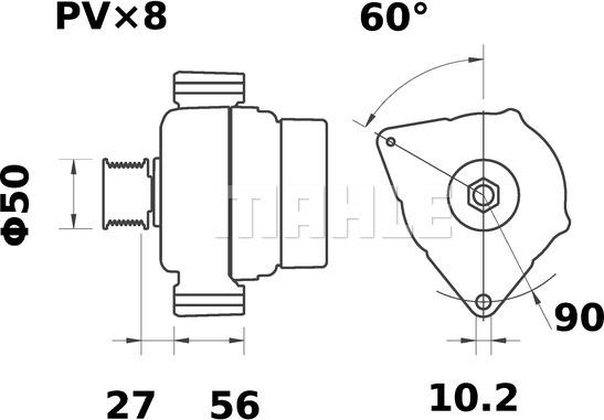 MAHLE MG 571 - Генератор unicars.by