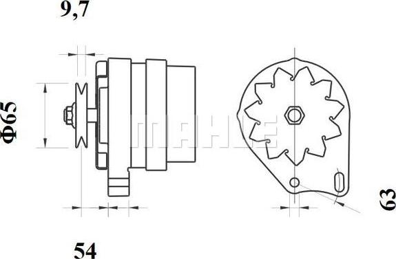 MAHLE MG 608 - Генератор unicars.by