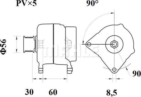 MAHLE MG 602 - Генератор unicars.by