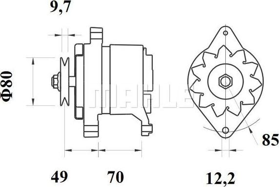 MAHLE MG 191 - Генератор unicars.by