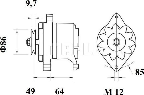 MAHLE MG 151 - Генератор unicars.by