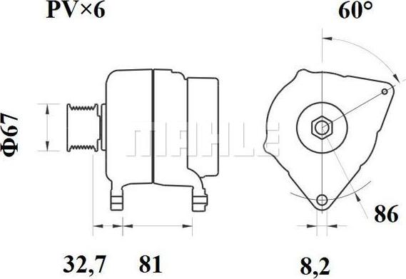 MAHLE MG 15 - Генератор unicars.by