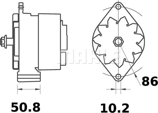 MAHLE MG 116 - Генератор unicars.by