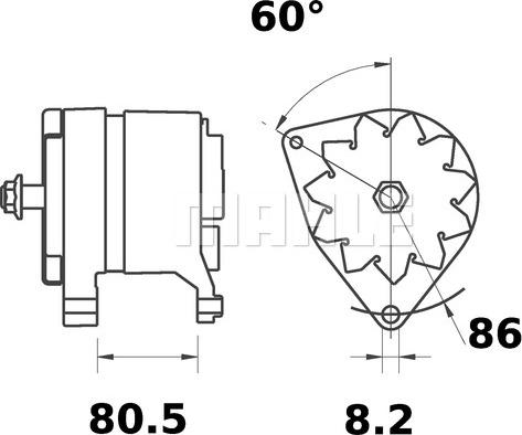 MAHLE MG 212 - Генератор unicars.by