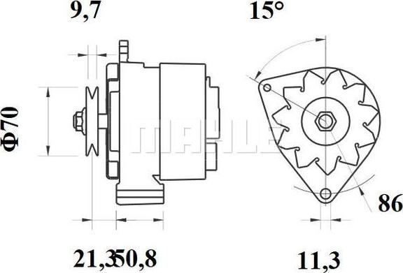 MAHLE MG 130 - Генератор unicars.by