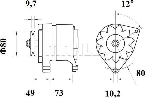 MAHLE MG 123 - Генератор unicars.by