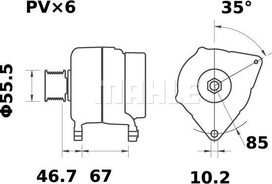 MAHLE MG 89 - Генератор unicars.by