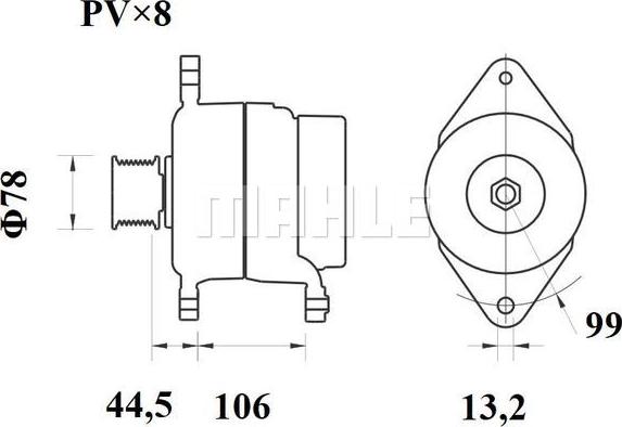 MAHLE MG 817 - Генератор unicars.by